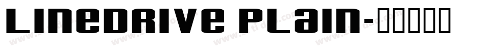 LineDrive Plain字体转换